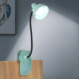 Modern Flexible Clip-On Desk Lamp Light Green Image - 4