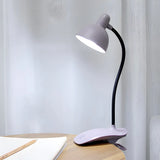 Modern Flexible Clip-On Desk Lamp Light Green Image - 7