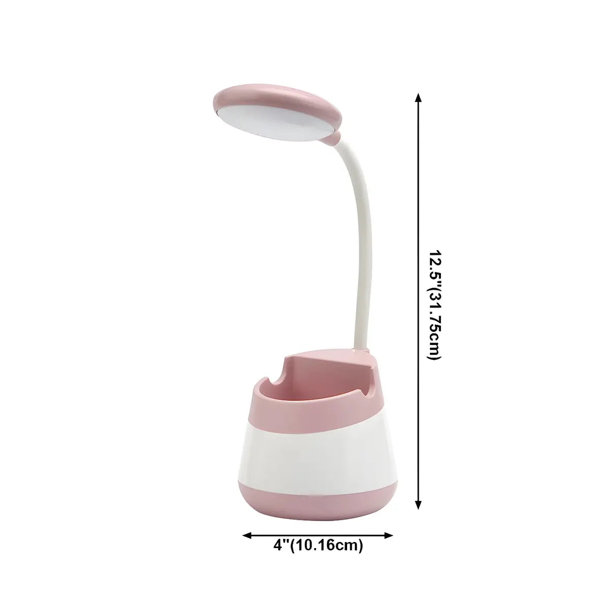 Modern Flexible Desk Lamp with USB Charging, 9 Inch Image - 12