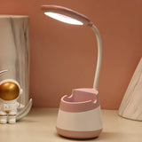 Modern Flexible Desk Lamp with USB Charging, 9 Inch Image - 2