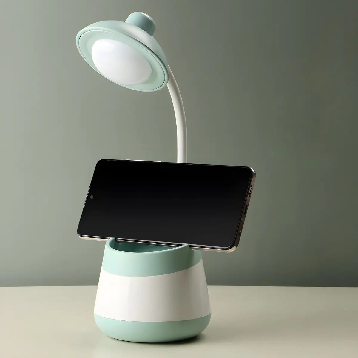 Modern Flexible Desk Lamp with USB Charging, 9 Inch Image - 8