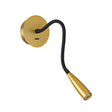 Modern Flexible Gooseneck Gold LED Metal Wall Sconce Image - 2