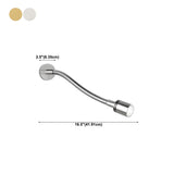 Modern Flexible Gooseneck Gold LED Metal Wall Sconce Image - 21