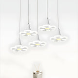 Modern Flower Acrylic LED Dining Room Pendant Light Image - 5