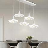 Modern Flower Acrylic LED Dining Room Pendant Light Image - 7