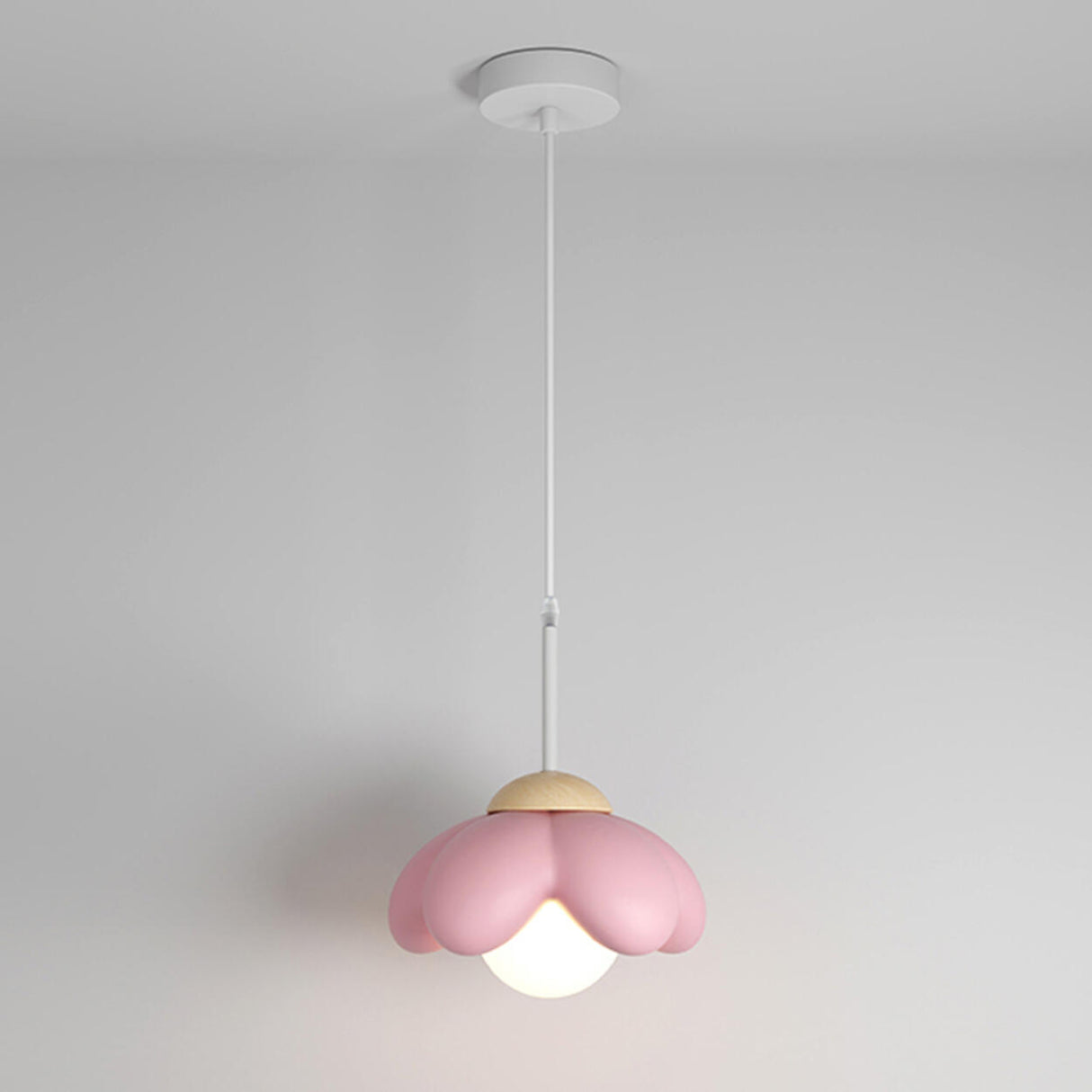 Modern  Flower Petal Metal Adjustable Pendant Light Image - 11