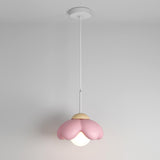 Modern  Flower Petal Metal Adjustable Pendant Light Image - 11