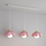 Modern  Flower Petal Metal Adjustable Pendant Light Image - 14