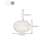 Modern Fluffy Feather Pendant Light Flexible Length Image - 12