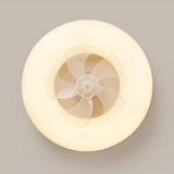 Modern Flush Mount White Cloud Ceiling Fan with Light Image - 6