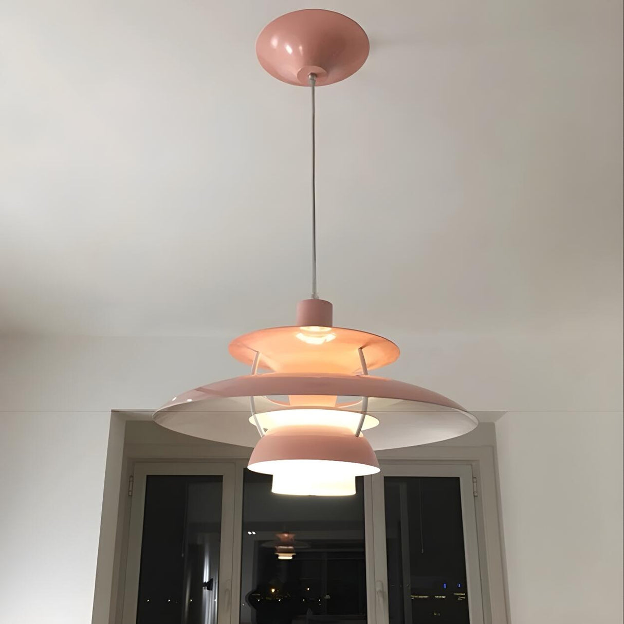 Modern Flying Saucer Layered Living Room Pendant Light Image - 27