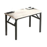 Modern Foldable Rectangular Wood H-Shape Writing Desk Image - 7