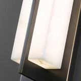 Modern Frosted Glass Gold Long Vertical Wall Sconce Image - 14