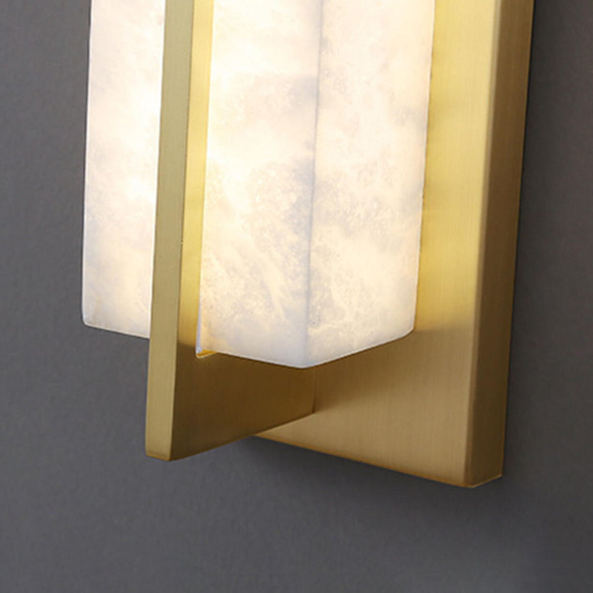 Modern Frosted Glass Gold Long Vertical Wall Sconce Image - 16