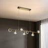 Modern Geometric 7-Light Crystal Island Ceiling Light Image - 2