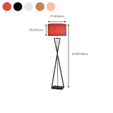 Modern Geometric Base Industrial Cylinder Floor Lamp #size