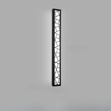 Modern Geometric Black Outdoor Wall Sconce Image - 10