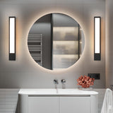 Modern Geometric Black Outdoor Wall Sconce Image - 6