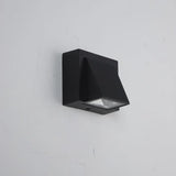 Modern Geometric Black Wall Mount Exterior Sconce Image - 1