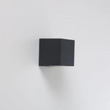 Modern Geometric Black Wall Mount Exterior Sconce Image - 9