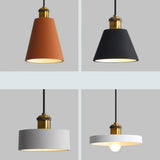 Modern Geometric Dual Tone Alloy Pendant Light Image - 13