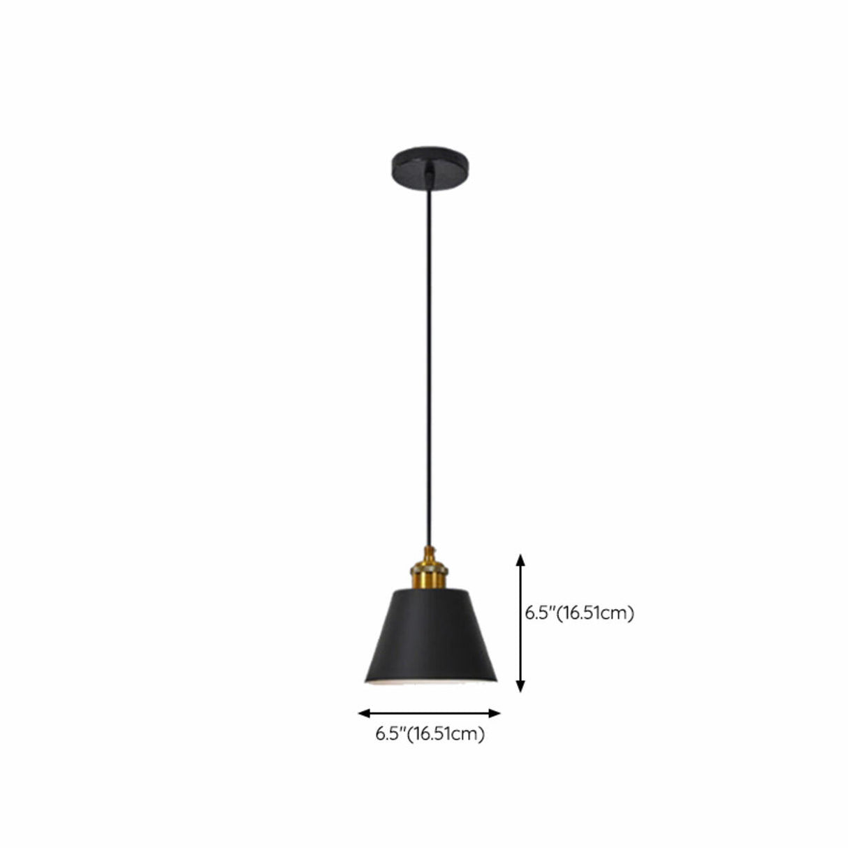 Modern Geometric Dual Tone Alloy Pendant Light Image - 15