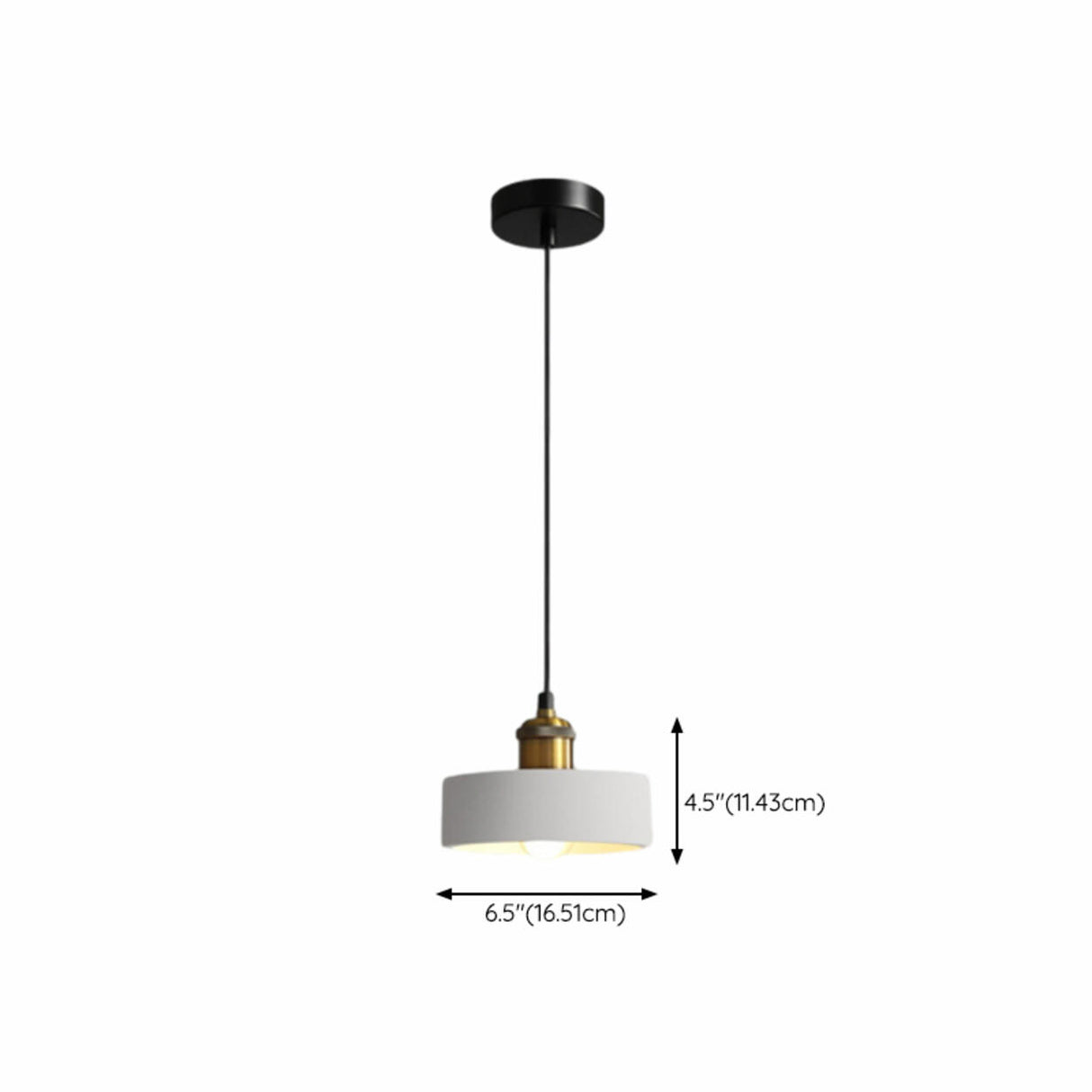 Modern Geometric Dual Tone Alloy Pendant Light Image - 16