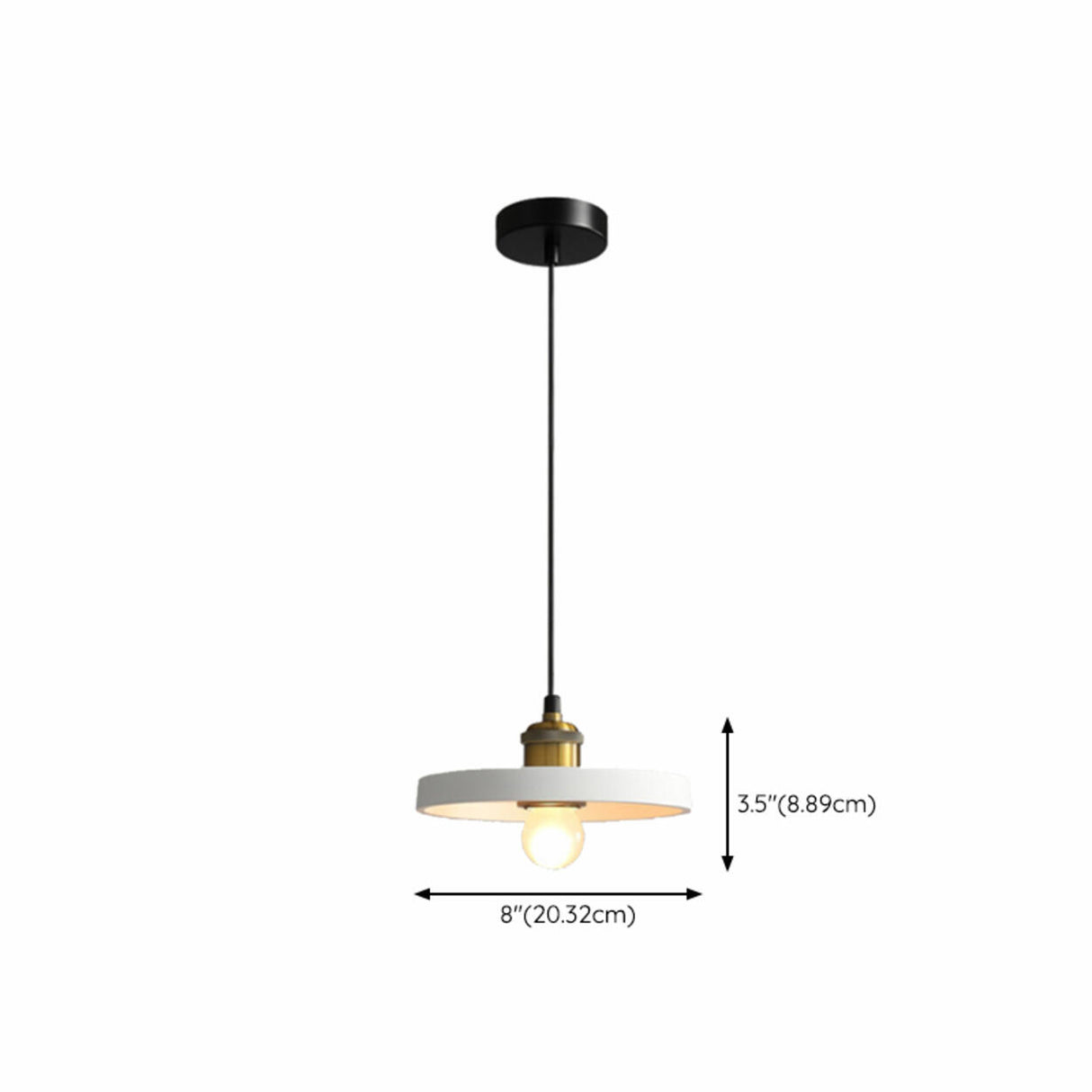 Modern Geometric Dual Tone Alloy Pendant Light Image - 17