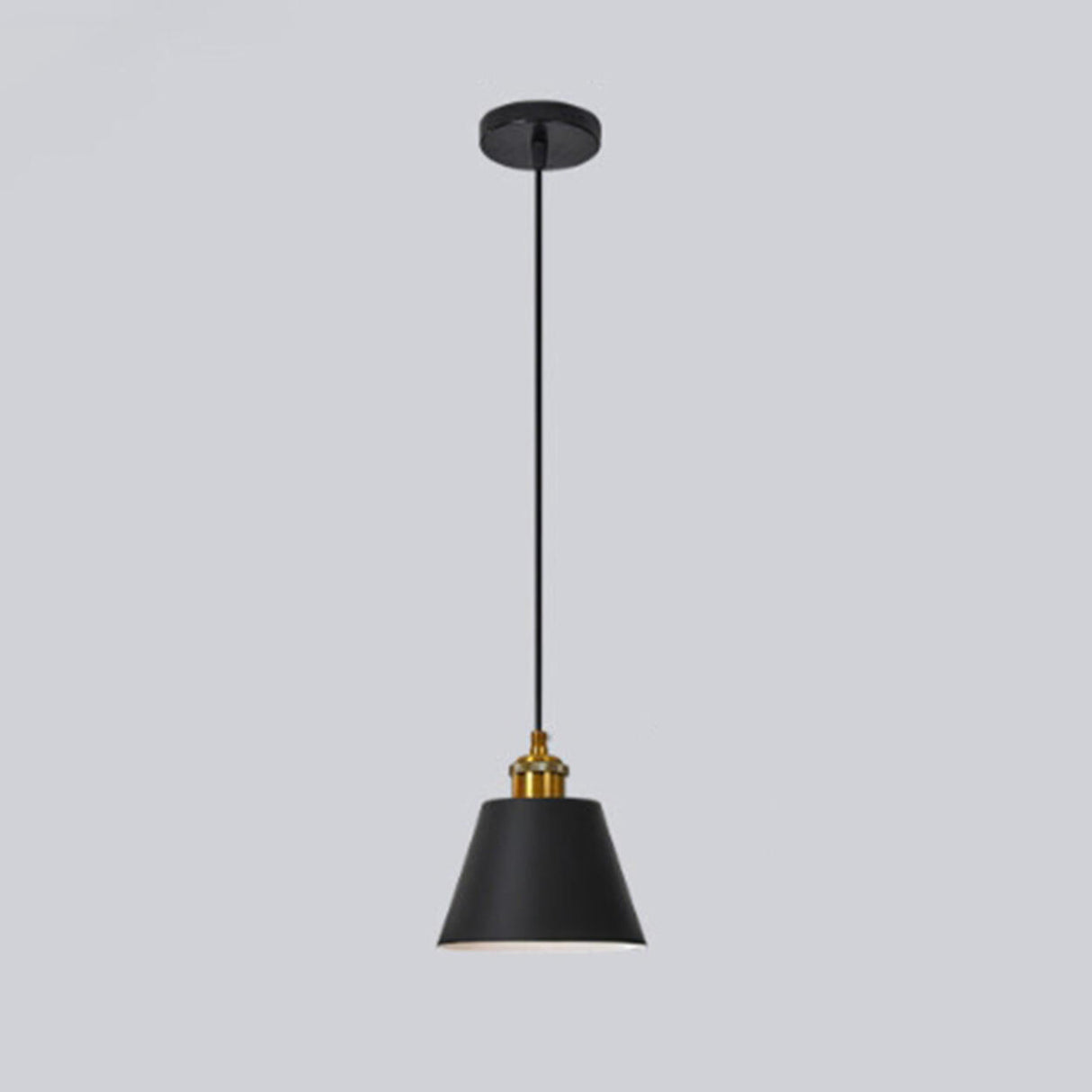 Modern Geometric Dual Tone Alloy Pendant Light Image - 5