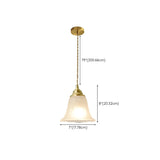 Modern Geometric Glass Gold Floral Pendant Lights Image - 9