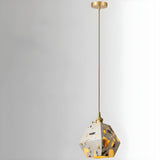 Modern Geometric Grey Metal Adjustable Pendant Lights Image - 5