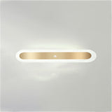 Modern Geometric LED Strip Flush Mount Ceiling Light Image - 11