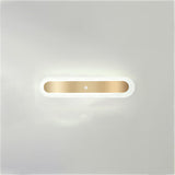 Modern Geometric LED Strip Flush Mount Ceiling Light Image - 7