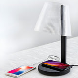 Modern Geometric LED Wireless Charging Base Table Lamp Image - 11