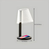 Modern Geometric LED Wireless Charging Base Table Lamp #size