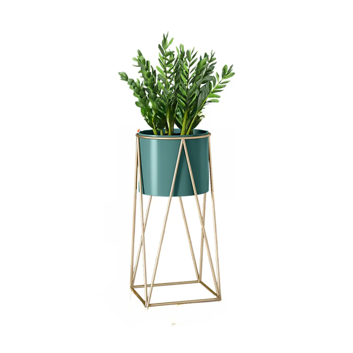 Modern Geometric Metal Floor Nesting Plant Stand White Image - 7