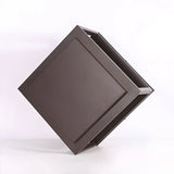 Modern Geometric Metal Outdoor Garden Pillar Light Image - 9