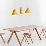 Modern Geometric Multi-Color Cone Dining Room Pendant Light Image - 14