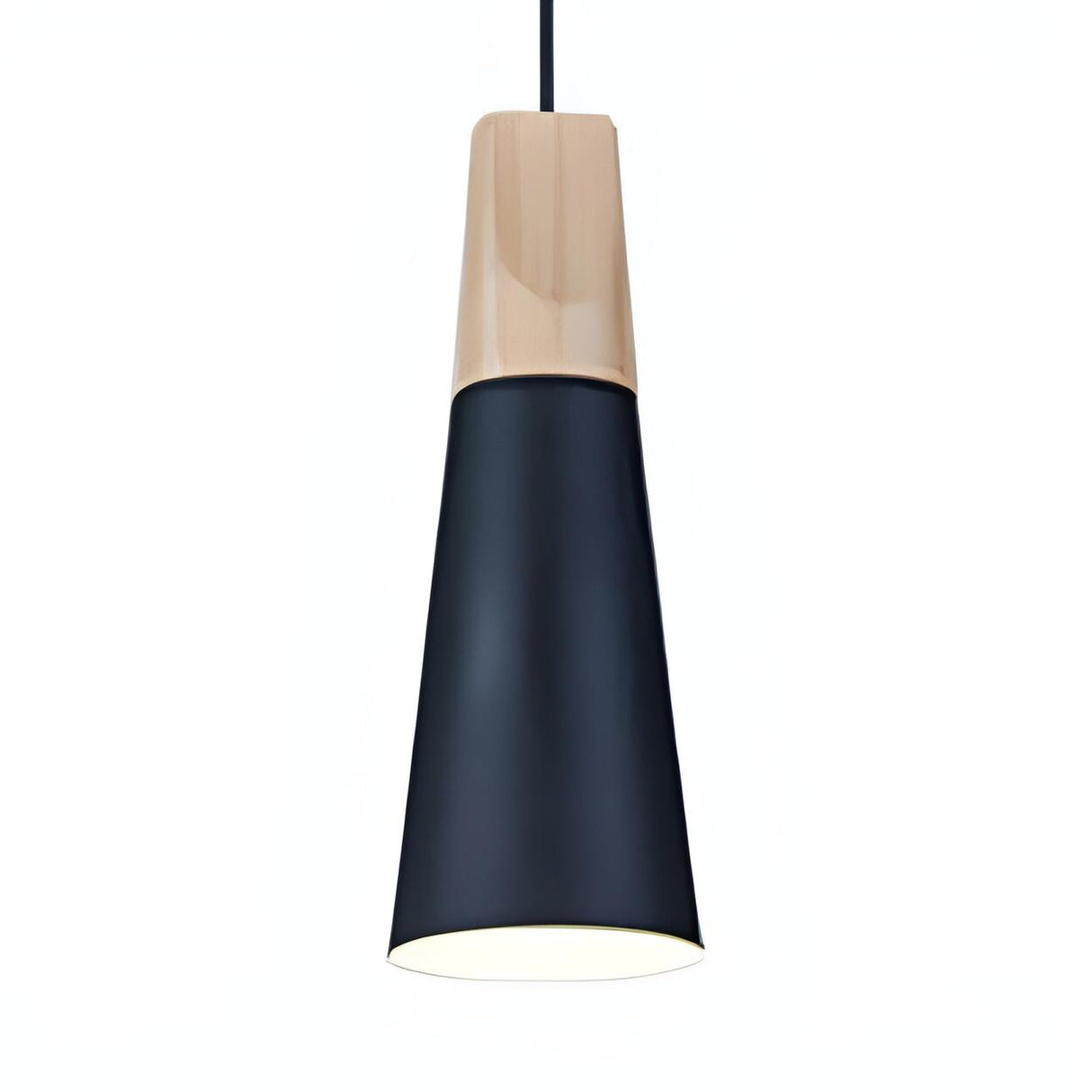 Modern Geometric Multi-Color Cone Dining Room Pendant Light Image - 2