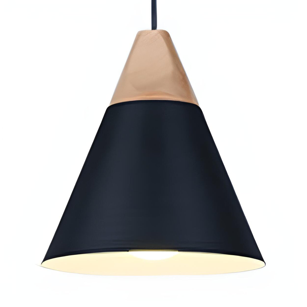 Modern Geometric Multi-Color Cone Dining Room Pendant Light Image - 3