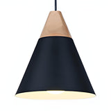 Modern Geometric Multi-Color Cone Dining Room Pendant Light Image - 3