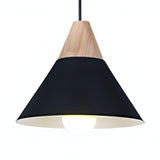 Modern Geometric Multi-Color Cone Dining Room Pendant Light Image - 5