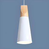 Modern Geometric Multi-Color Cone Dining Room Pendant Light Image - 6