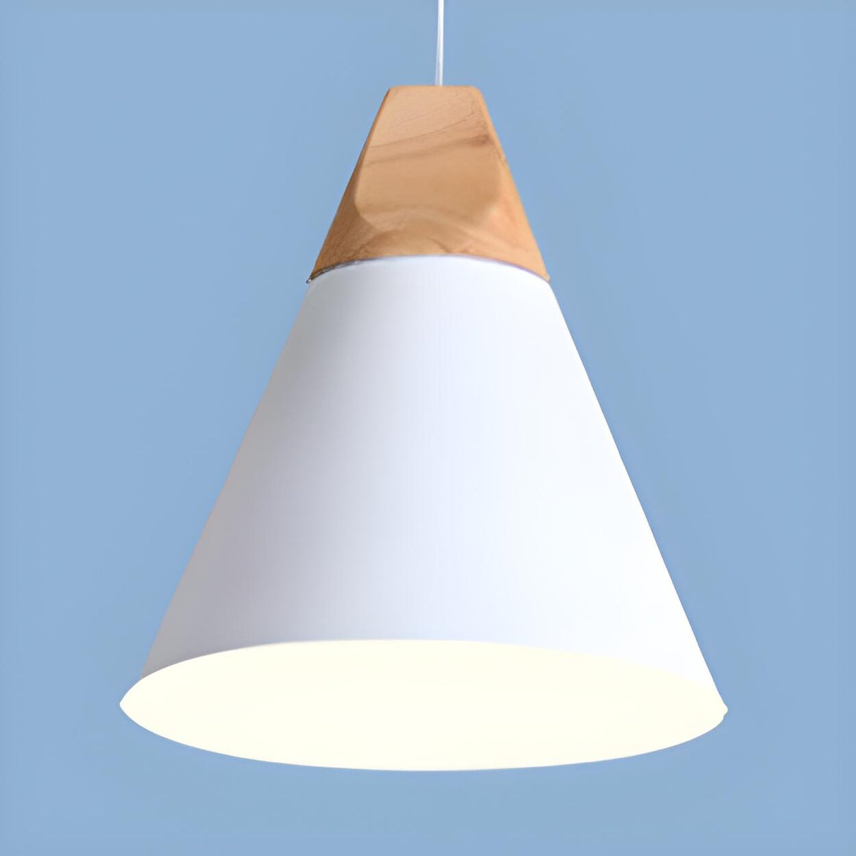 Modern Geometric Multi-Color Cone Dining Room Pendant Light Image - 7