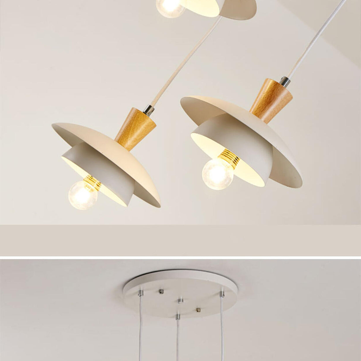 Modern Geometric Multi Level Living Room Pendant Lights Image - 6