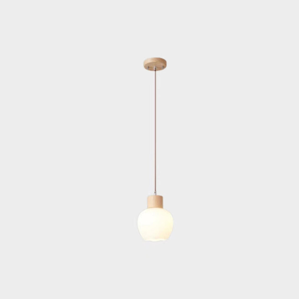 Modern Geometric Wood Adjustable Pendant Light Image - 2