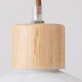 Modern Geometric Wood Adjustable Pendant Light Image - 8