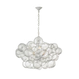 Modern Glass Bubble Chandelier Adjustable Height Image - 11