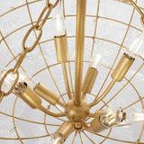 Modern Glass Bubble Chandelier Adjustable Height Image - 13