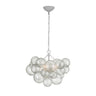 Modern Glass Bubble Chandelier Adjustable Height Image - 5